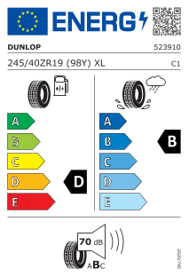 Pneu Dunlop SP Sport Maxx GT 245/40 ZR 19 98 Y XL