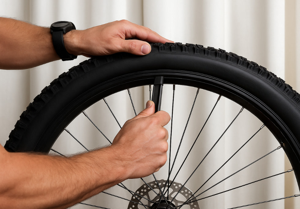 Crevaison pneu vélo