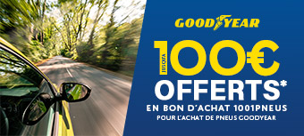 GOODYEAR | Jusqu'à 100€ offerts* 