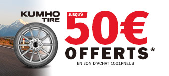KUMHO | Jusqu'à 50€ offerts*
