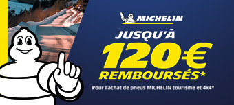 MICHELIN | Jusqu'à 120€ remboursés* 